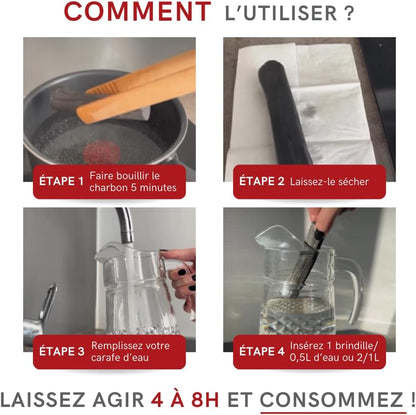 Charbon végétal 100% français offre vrac 50g