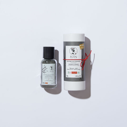 Poudre nettoyante et masque visage au charbon takesumi 2 en 1