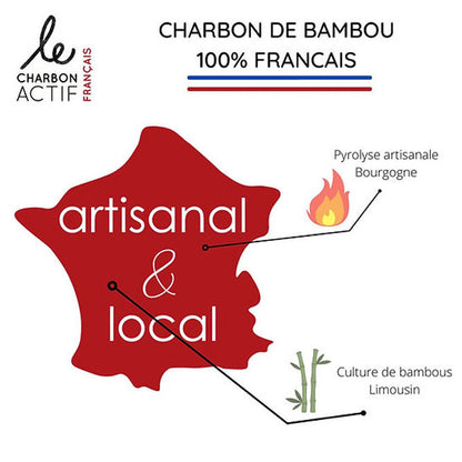 Charbon de bambou français vrac 500g