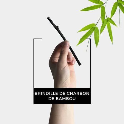 Carafe en verre 1L + 1 charbon de bambou