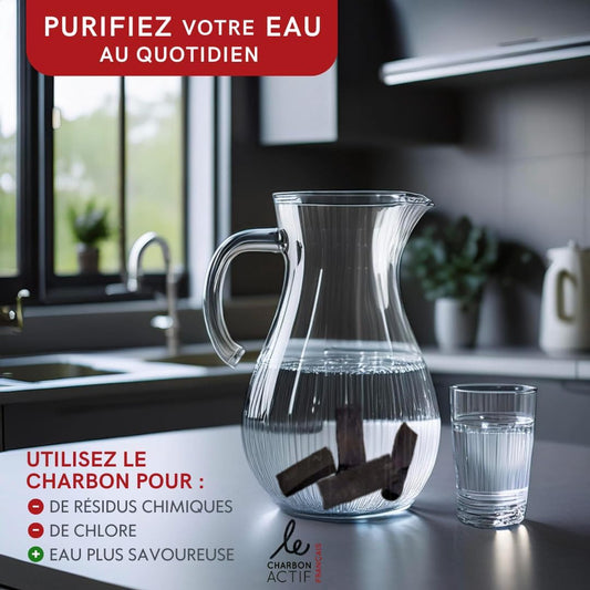 Charbon végétal filtre à eau offre vrac 1kg, 5kg et 10kg