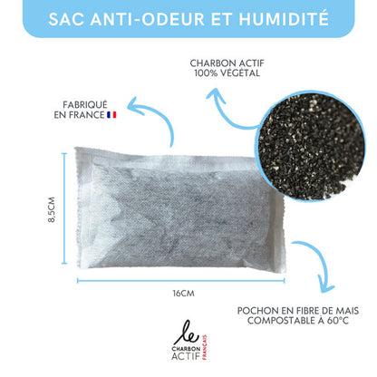 Lot de 2 sacs anti-odeur et anti-humidité
