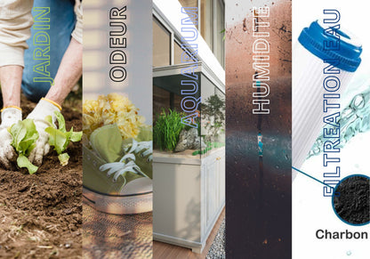 Charbon actif végétal granulés sac de 1kg