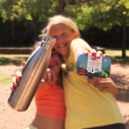Lot de 2 filtres à eau au charbon actif pour gourde enfant