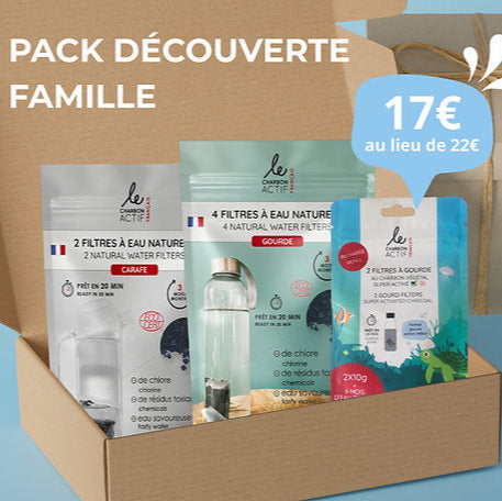 Pack découverte filtres à eau naturels et compostables